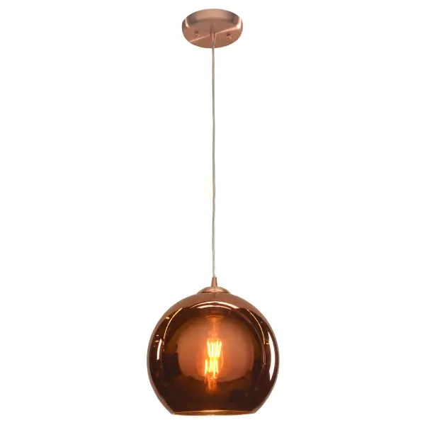 GLOW LED Pendant in Brushed Copper
