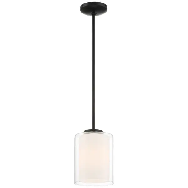 The Seville pendant delivers contemporary style in a compact 9.5-inch profile. Its matte black finish and clear optic glass create a refined look perfect for task lighting or accent applications in modern spaces.