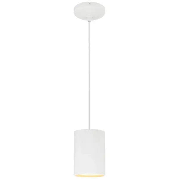 The Pilson pendant delivers minimalist style in a compact 6.5-inch profile. Its matte white finish provides a clean, modern aesthetic perfect for task lighting or accent applications in smaller spaces.