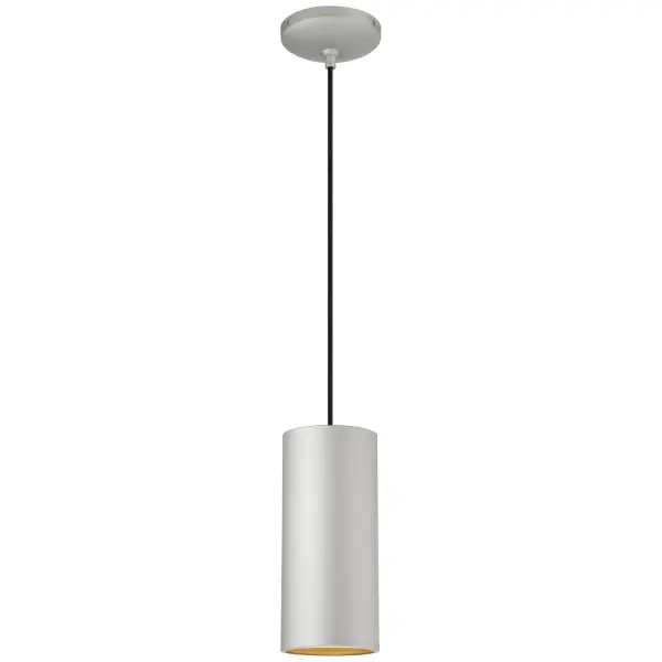 The Pilson LED Pendant offers a sleek, contemporary design with integrated LED technology. Its compact 10.5-inch profile and satin finish make it ideal for smaller spaces requiring focused task lighting or accent illumination.