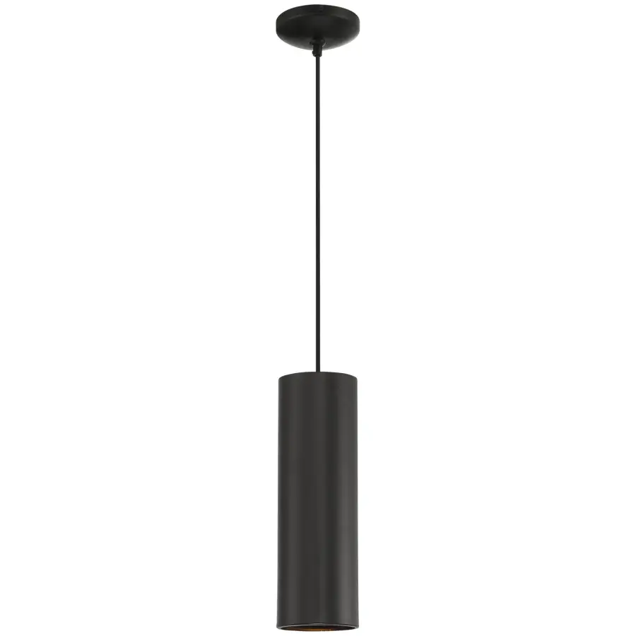 Pilson One Light Pendant in Matte Black