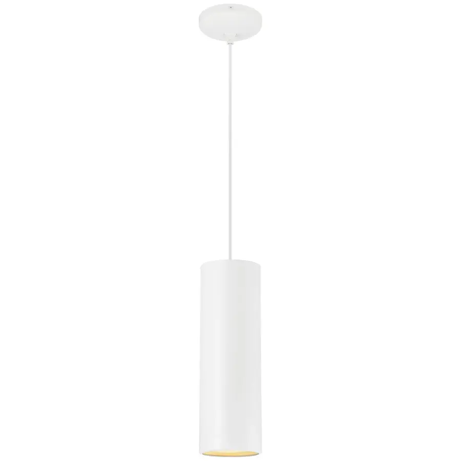 Pilson One Light Pendant in Matte White