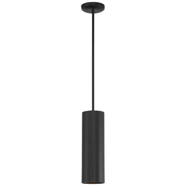 The Pilson LED Pendant combines contemporary style with energy efficiency. Featuring an integrated 10W LED delivering 800 lumens at 3000K, this fixture provides warm, inviting light with excellent color rendering (CRI 90). The matte black finish adds modern sophistication to any space.