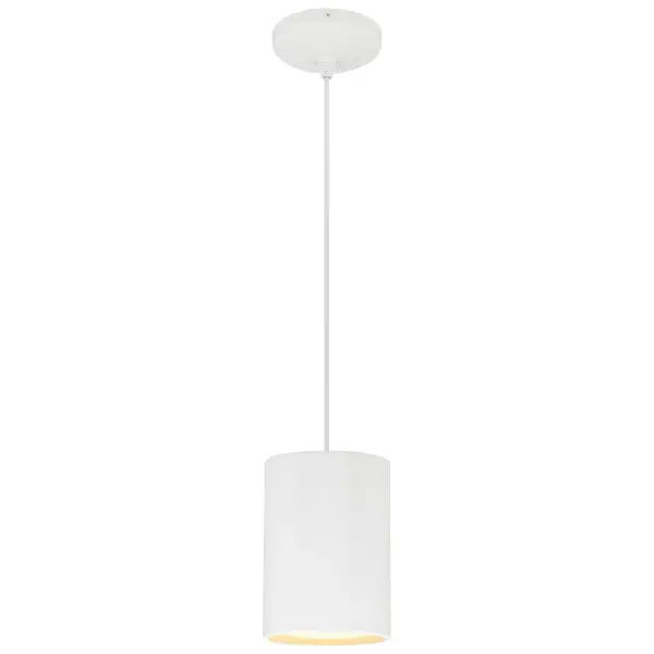 Clean Modern Pendant with Versatile Matte White Finish