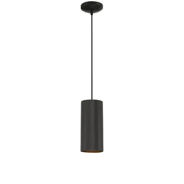 Versatile Contemporary Pendant with Bold Matte Black Finish
