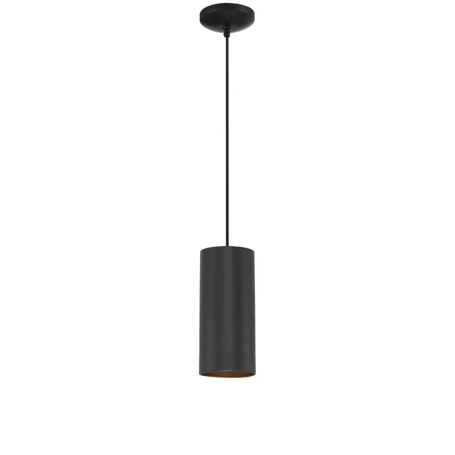 Versatile Contemporary Pendant with Bold Matte Black Finish