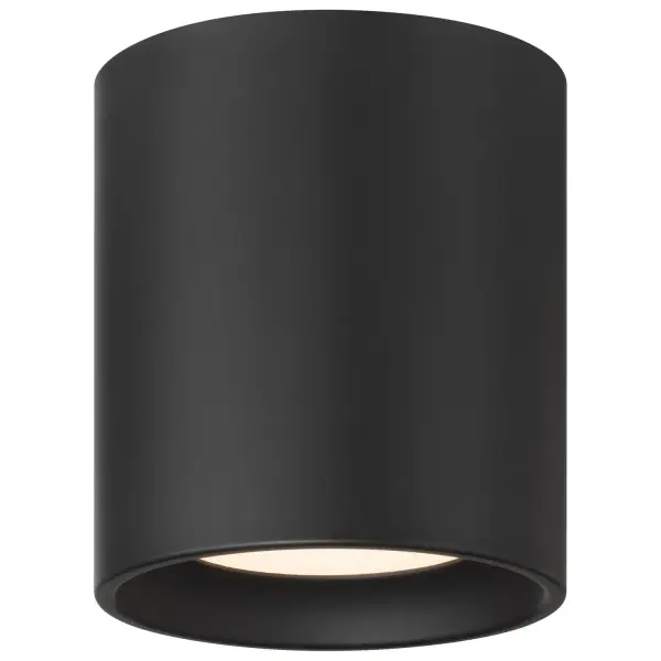 Collection: Bongo Finish: Black Glass: Acrylic Lens Width: 5.50" Height: 6.00" Canopy: 5.5" Bulbs Included Number of Bulbs: 1 Maximum Wattage: 8.00 W Bulb Base: SSL Light Source: DLED Light Output: 800.00 lm Dimmable Voltage: 120.00 V Material: Steel Safety Listing: ETL Safety Rating: Damp Title 24 LED