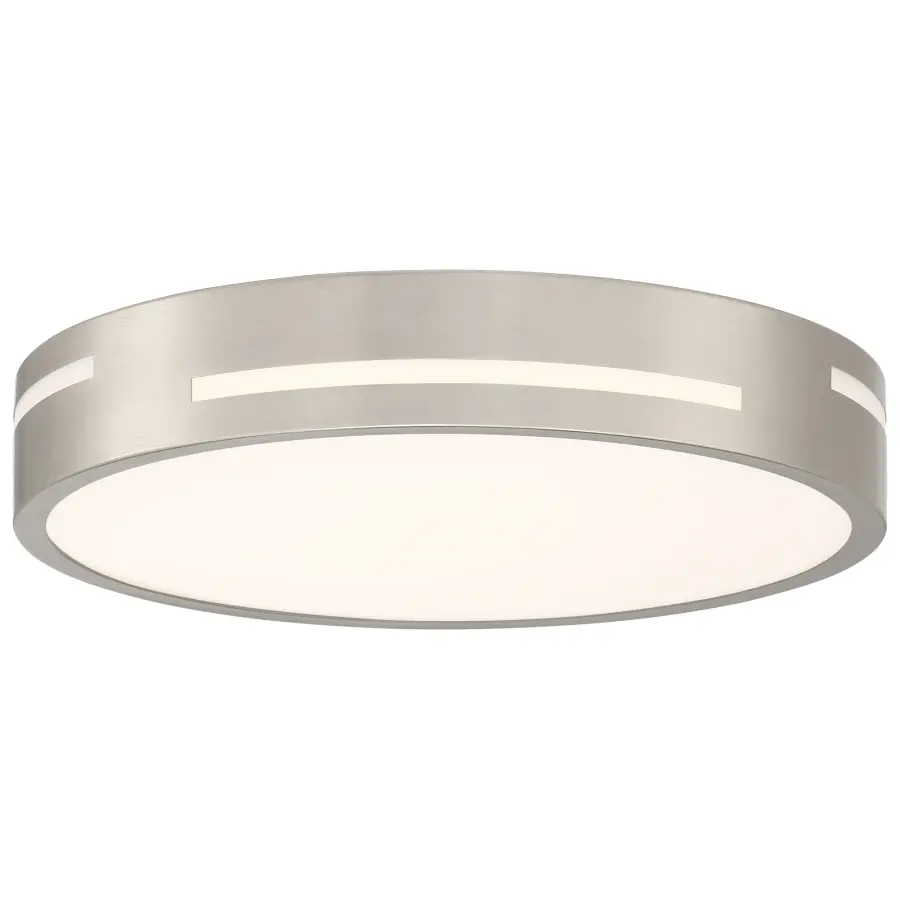 Harmony LED Flush Mount in Brushed Steel