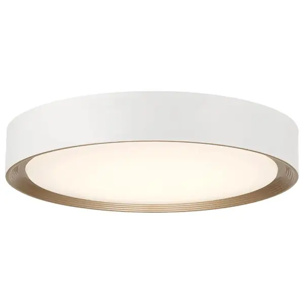 Malaga Color Selectable LED Flush Mount in Matte White