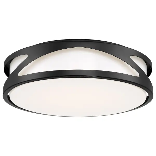 The Lucia LED Flush Mount delivers efficient, integrated LED lighting in a compact 4-inch profile. Its black finish and acrylic diffuser create clean, contemporary style perfect for hallways, closets, and smaller rooms.