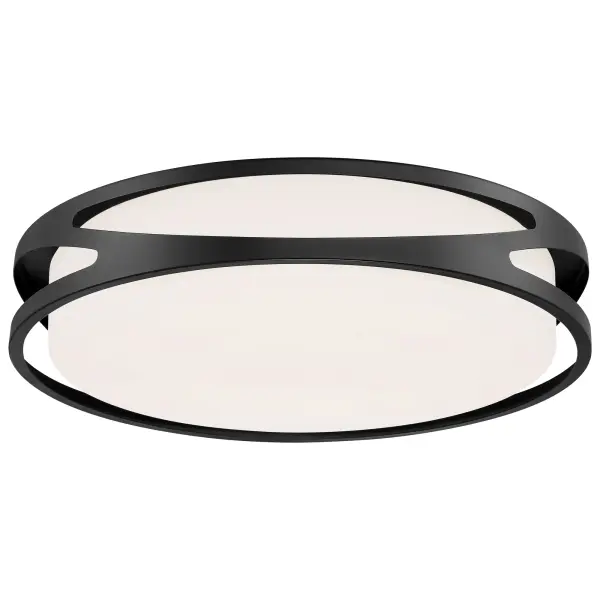 LUCIA LED Flush Mount in Black