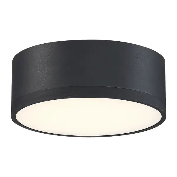 The Beat LED Flush Mount delivers efficient integrated LED lighting in a minimalist black design. At just 2.25" profile, it's ideal for low ceilings and compact spaces requiring unobtrusive illumination.