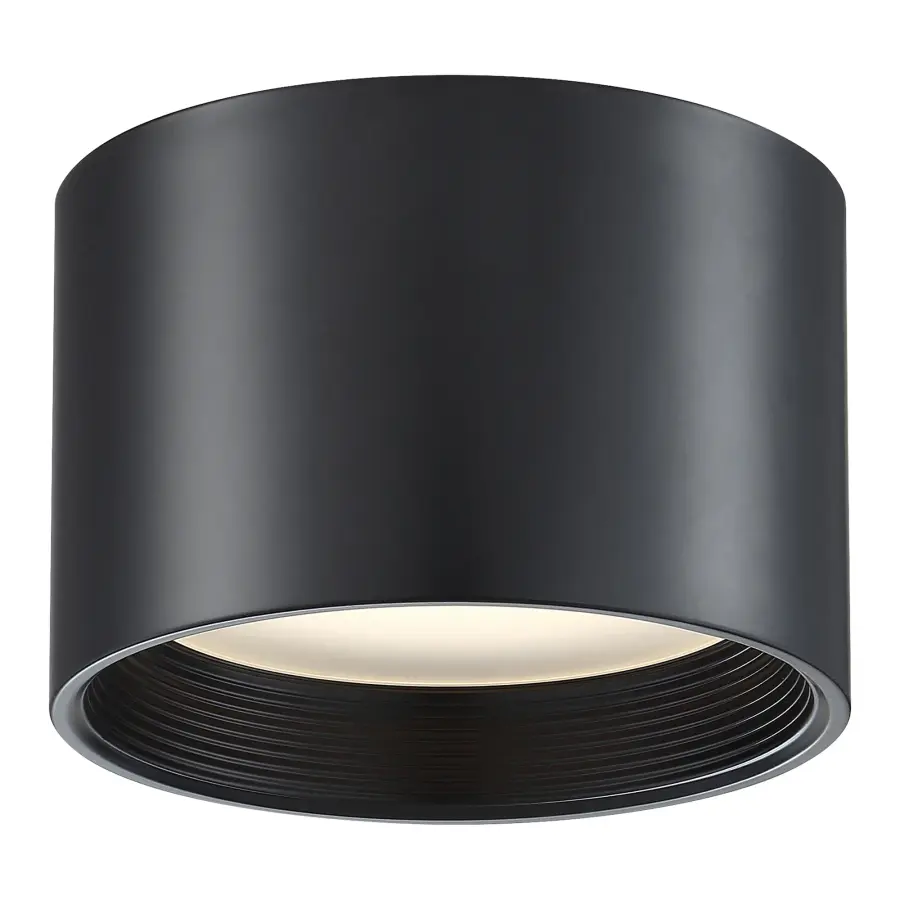 REEL Dual Voltage LED Flush Mount in Black