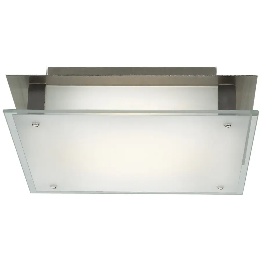 Vision LED Flush Mount in Brushed Steel