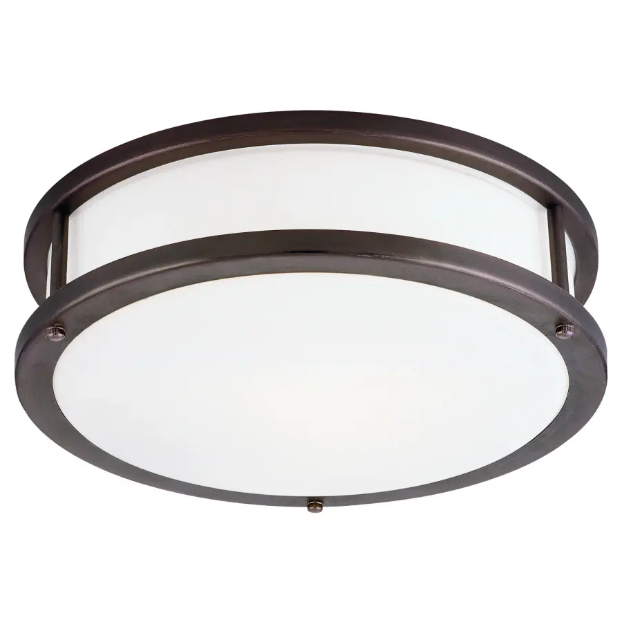 Conga Three Light Flush Mount in Bronze