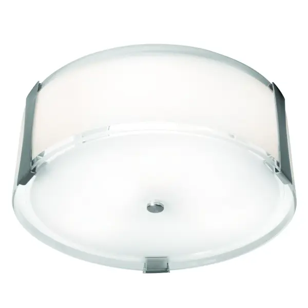 The Tara flush mount delivers 2400 lumens of warm 3000K light through an opal glass diffuser, perfect for rooms with low ceilings. Its brushed steel finish and slim 4.75" profile provide modern style without sacrificing brightness.