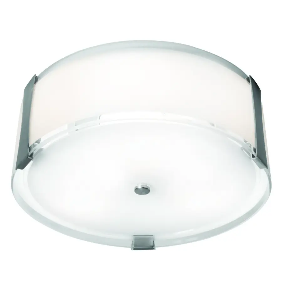 Tara 14" LED Flush Mount in Brushed Steel