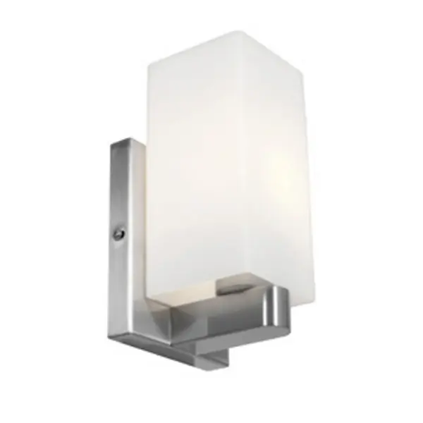 Sleek Contemporary Wall Sconce with Timeless Brushed Steel Finish