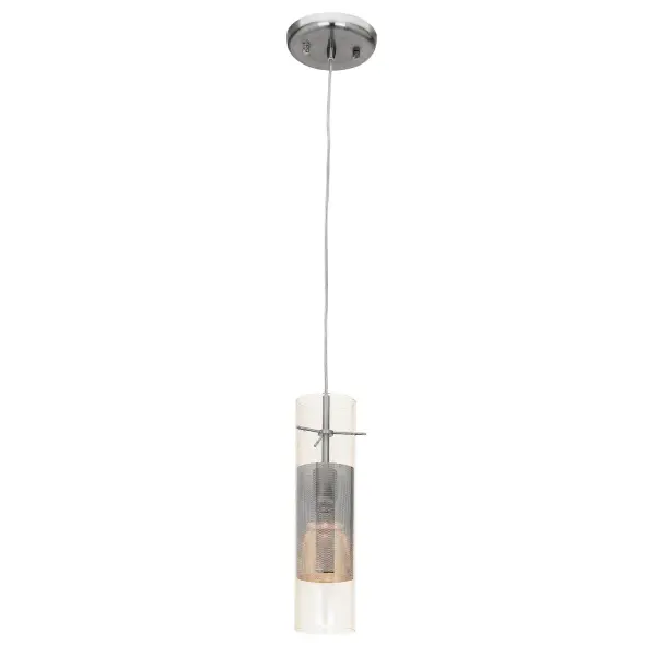 SPARTAN LED Pendant in Brushed Steel