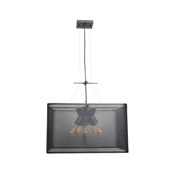Epic Five Light Pendant in Black