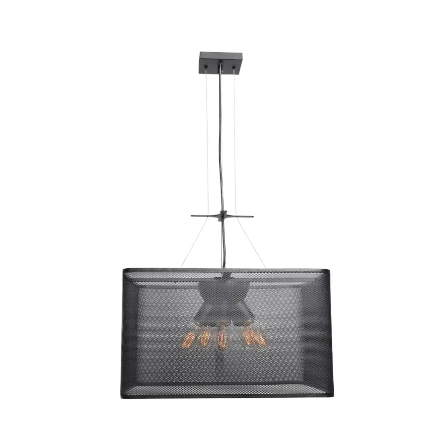 Epic Five Light Pendant in Black