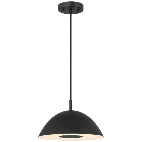 Bell LED Pendant in Matte Black
