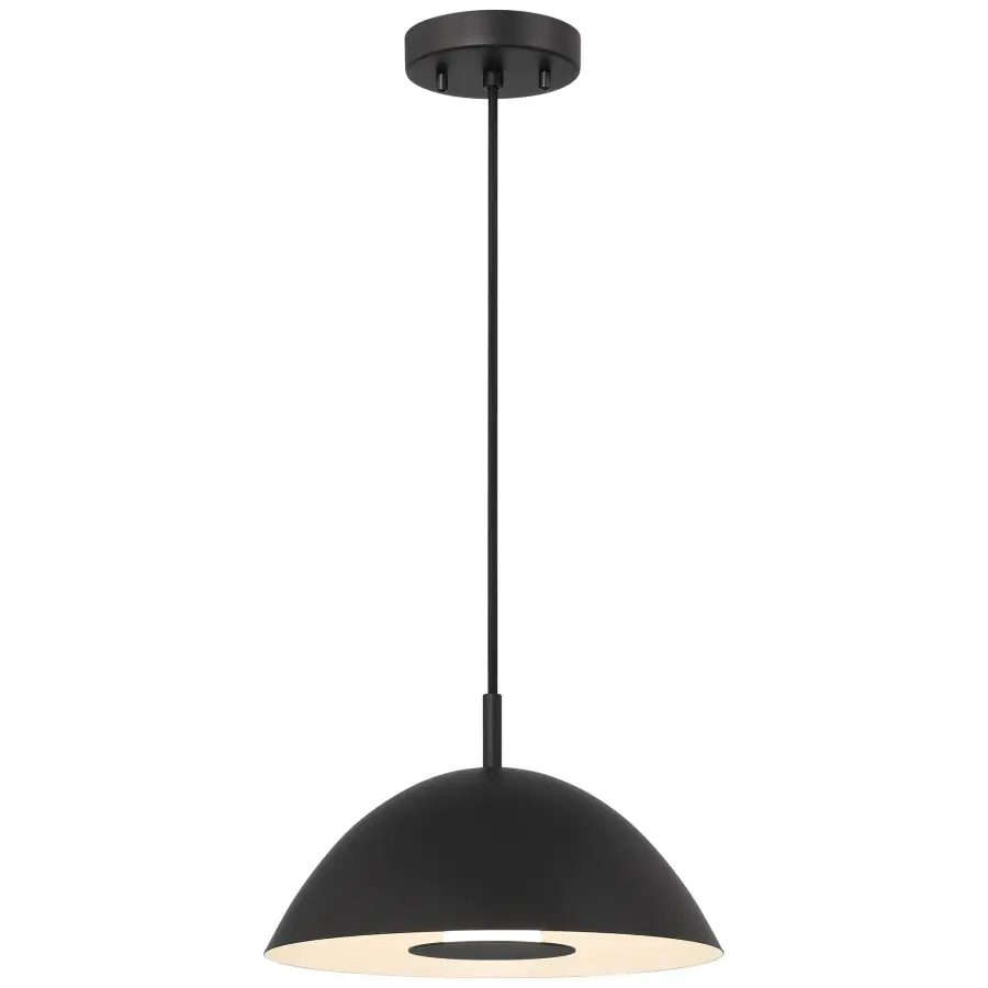 Bell LED Pendant in Matte Black