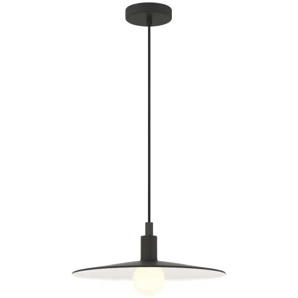 Collection: Seoul Finish: Black Width: 15.00" Height: 5.00" Canopy: 4.75"x1" Number of Bulbs: 1 Maximum Wattage: 40.00 W Bulb Type: G25 Bulb Base: E26 Light Source: RLED Voltage: 120.00 V Material: Steel Safety Listing: ETL Safety Rating: Wet LED