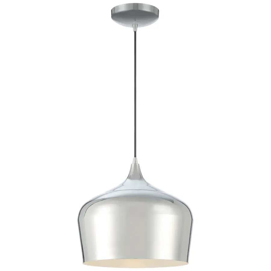 Sleek Chrome Pendant with Clean Contemporary Lines