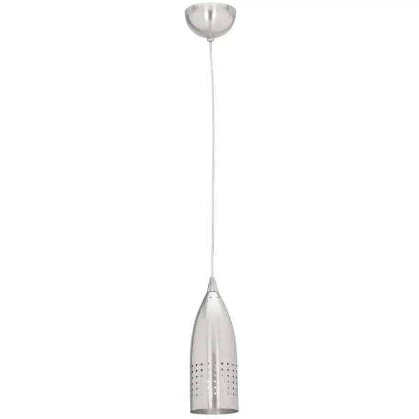 Tomahawk One Light Pendant in Brushed Steel