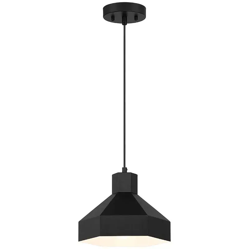 Poly One Light Pendant in Matte Black