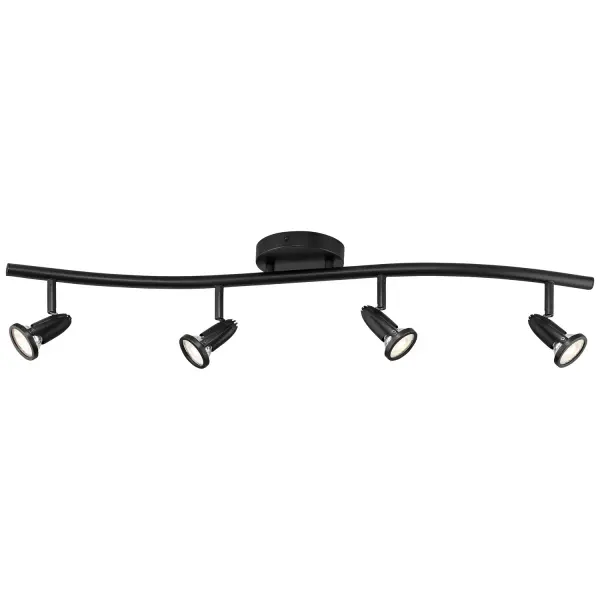The Cobra LED Spotlight Bar delivers flexible, energy-efficient lighting with integrated LED technology. Its sleek black finish and adjustable heads make it ideal for task lighting in kitchens, offices, or accent lighting in galleries.