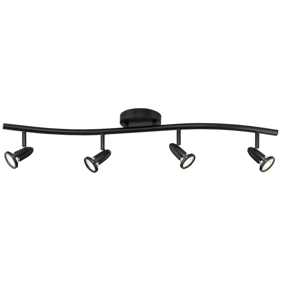 Cobra LED Wall or Ceiling Spotlight Bar in Black