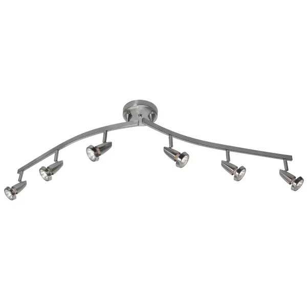 Mirage LED Semi Flush Mount in Brushed Steel
