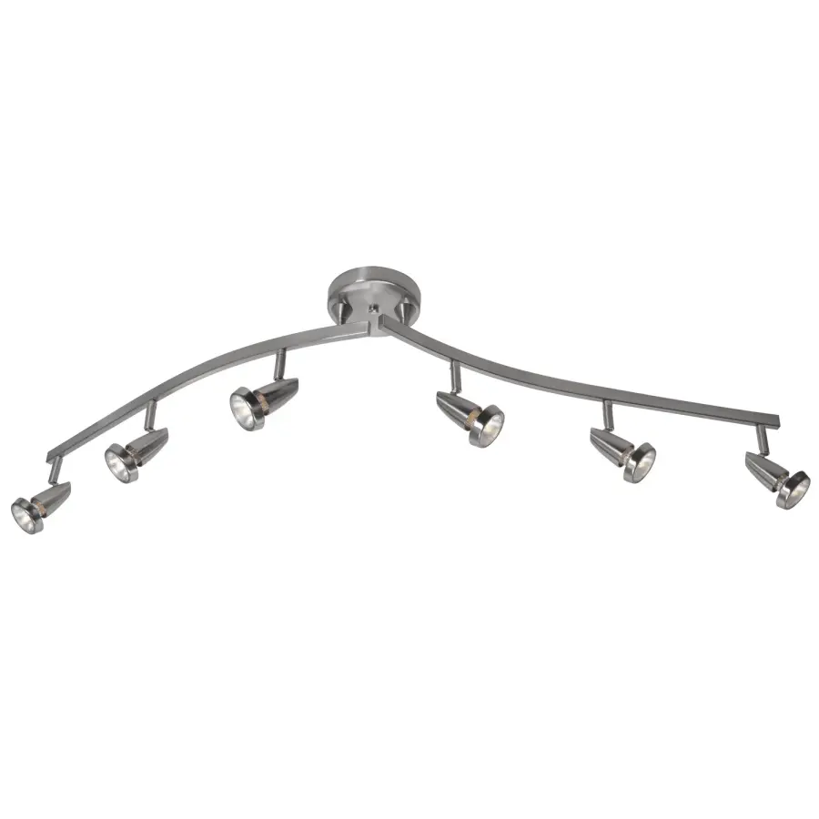 Mirage LED Semi Flush Mount in Brushed Steel