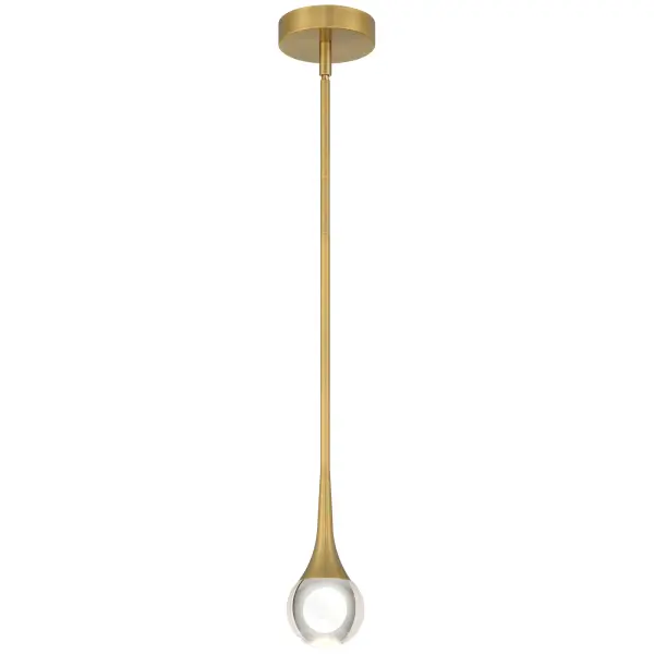 The Georgia LED Pendant combines timeless brass elegance with modern LED technology. Featuring 3CCT color temperature adjustment and crystal accents, this energy-efficient fixture delivers 500 lumens while consuming only 8 watts.