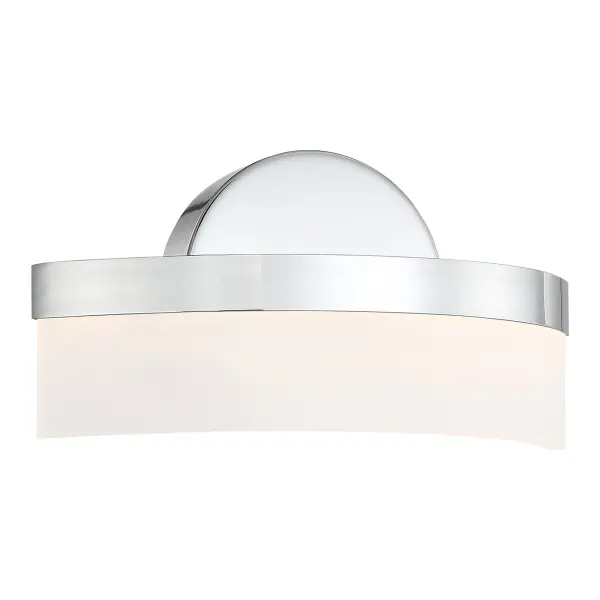 The BOW LED Wall Sconce combines contemporary design with practical functionality. Its integrated LED technology delivers 578 lumens of warm 3000K light while consuming just 10 watts, making it an energy-efficient choice for modern spaces.