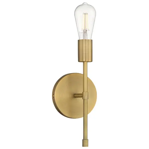 The Iconic II LED Wall Sconce combines energy-efficient integrated LED technology with a sophisticated antique brushed brass finish. Its compact 11.5-inch profile makes it ideal for bathrooms, hallways, and accent lighting.
