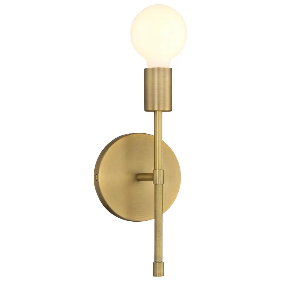 ICONIC II G LED Wall Sconce in Antique Brushed Brass