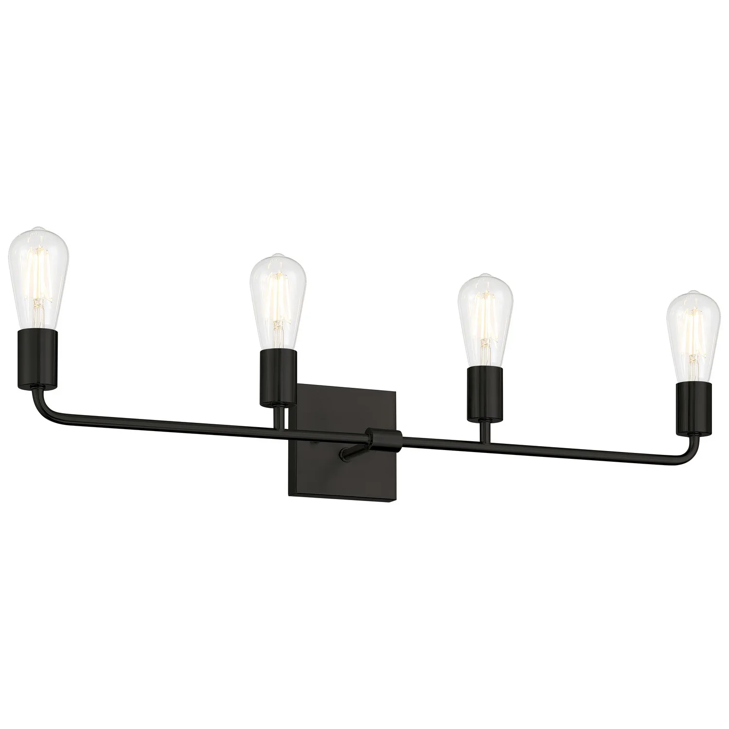 Virgin Four Light Vanity in Matte Black
