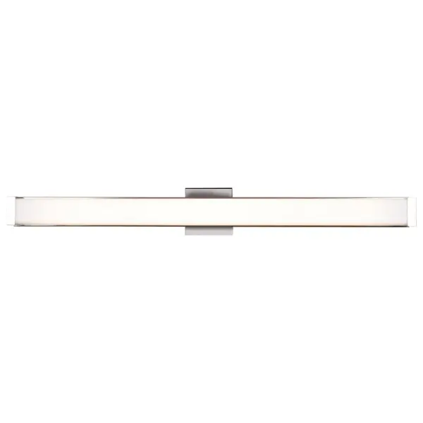 Collection: Fjord Finish: Chrome Glass: Opal Width: 36.00" Height: 2.25" Extension from Wall: 3.50" Canopy: 36"x2.25"x1" Bulbs Included Number of Bulbs: 1 Maximum Wattage: 41.50 W Bulb Type: LED Bulb Base: SSL Light Source: DLED Light Output: 3200.00 lm Color Temperature: 3000 K Dimmable Voltage: 120.00 V Material: Metal Safety Listing: UL Safety Rating: Damp Energy Efficient ADA LED