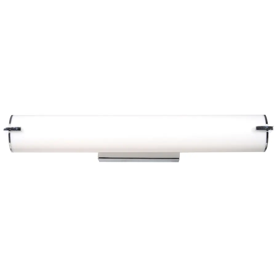 Sleek Chrome LED Vanity Light with Energy-Efficient Integrated Lighting