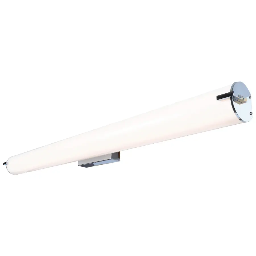 Sleek 48" Chrome LED Vanity Light with Energy-Efficient Integrated LEDs