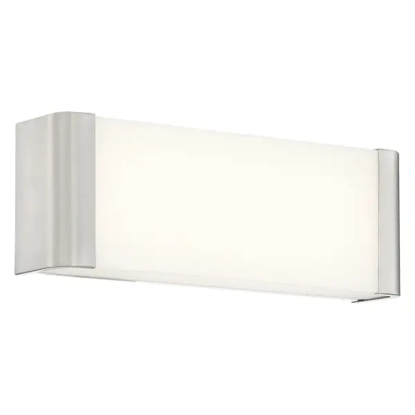 The Origin LED Vanity combines contemporary styling with practical functionality. Its brushed steel finish and integrated LED technology deliver modern aesthetics and energy efficiency for bathroom spaces.