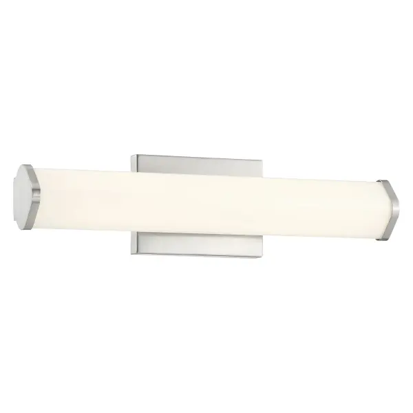 The Summit LED Vanity delivers 1362 lumens of warm 3000K light with exceptional 90 CRI color rendering. Its integrated LED design eliminates bulb replacement while meeting ADA and Title 24 standards for accessibility and energy efficiency.