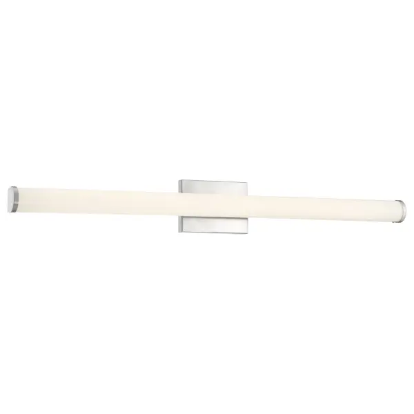 The ARC LED Vanity delivers modern illumination with integrated LED technology, producing 2,263 lumens of warm 3000K light. ADA compliant and Title 24 certified, this 36-inch fixture offers excellent color rendering (CRI 90) and dimmable functionality for versatile bathroom lighting.