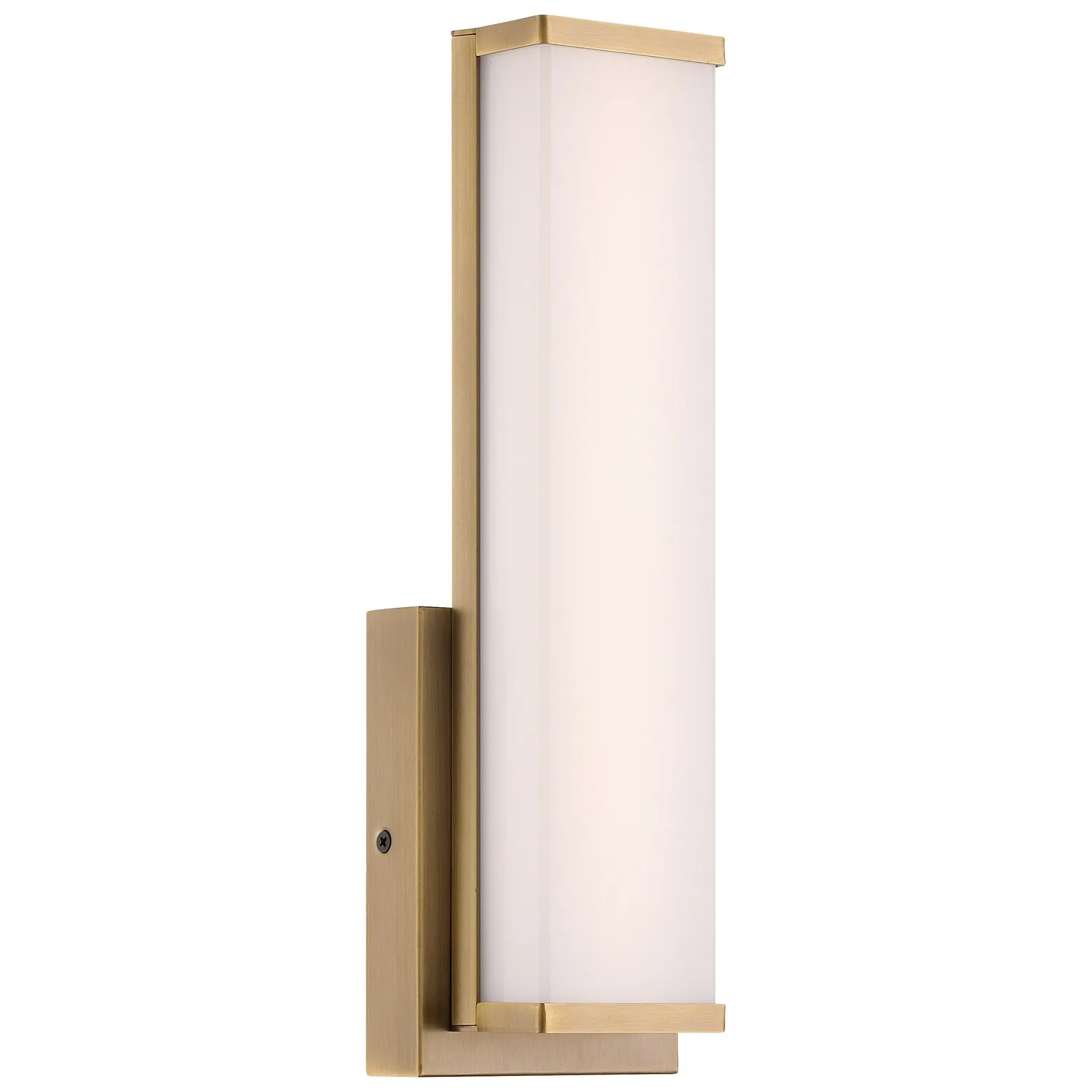 Citi Solo LED Vanity in Antique Brushed Brass