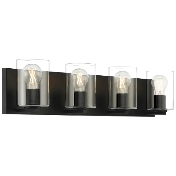 The Oslo 4-Light LED Vanity combines contemporary design with practical functionality. Its 30-inch width and reversible mounting make it ideal for medium to large bathrooms, while integrated LED technology delivers bright, energy-efficient illumination.