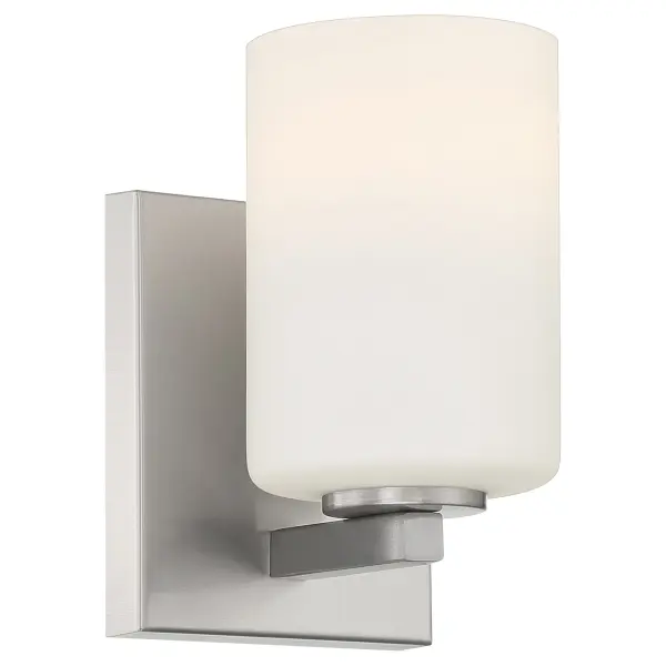 Sienna 1-Light Wall Sconce in Brushed Steel
