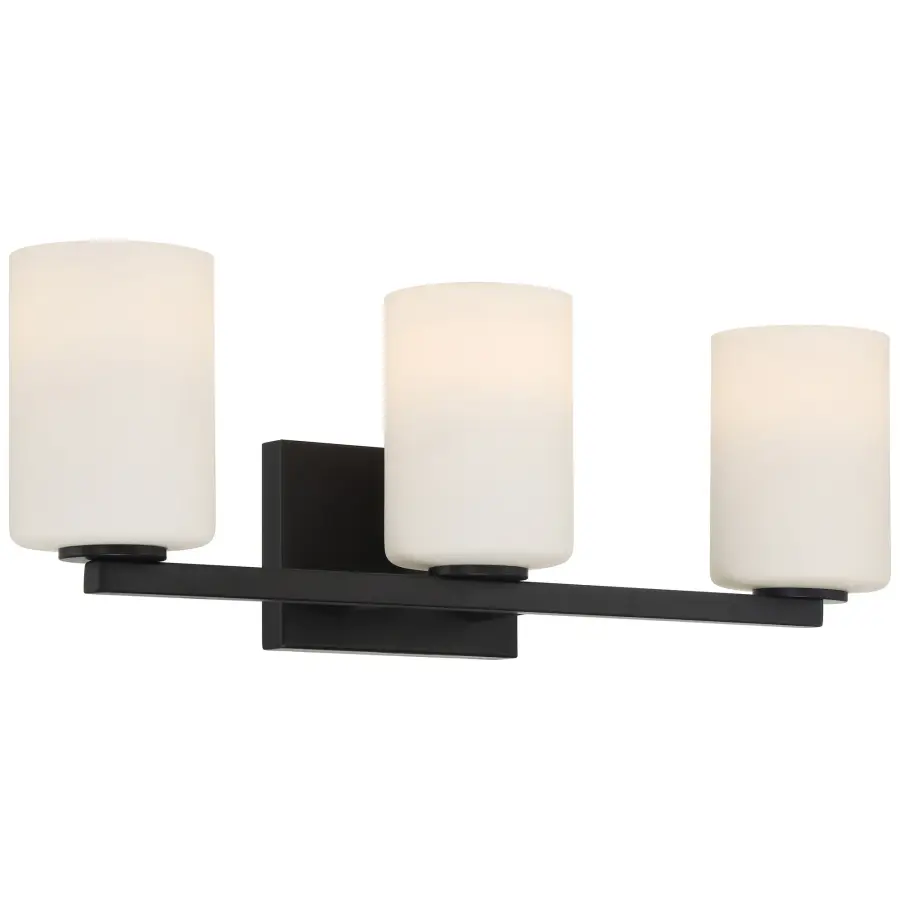 Sienna 3-Light Vanity in Matte Black